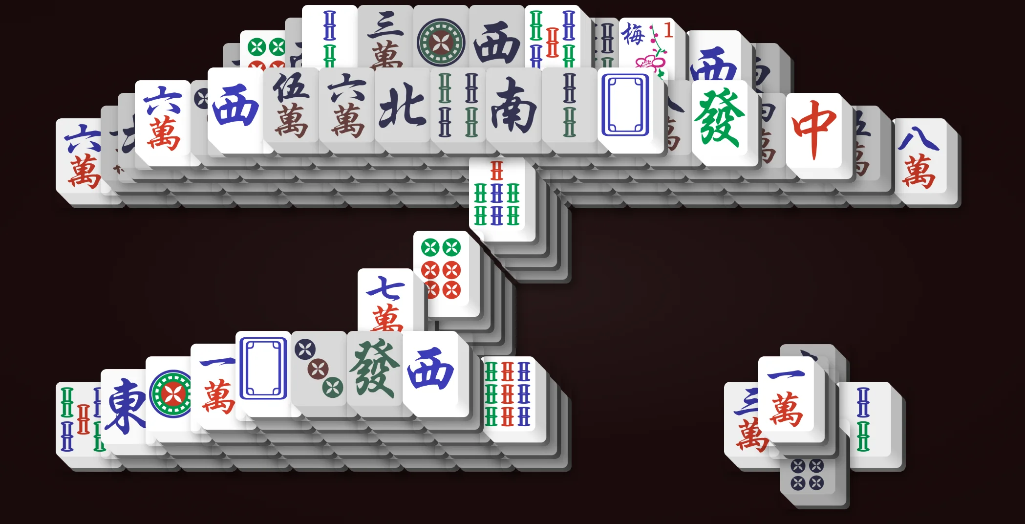 Enterprise Mahjong Solitaire layout